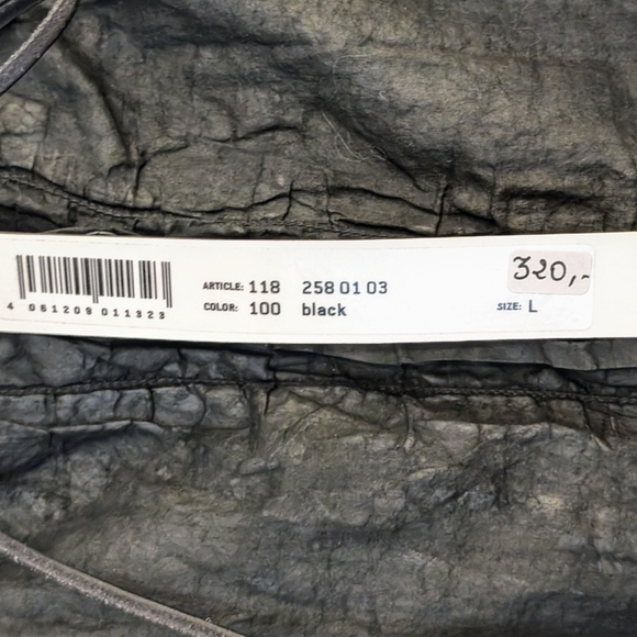 NWT Rundholz Dip Drop Crotch Cotton Pants – Black – Size L - Picture 7 of 9